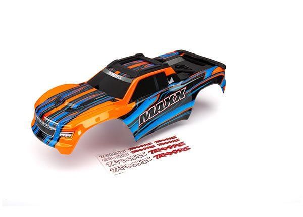 Traxxas Maxx V4 Painted Body Orange with Decal Sheet