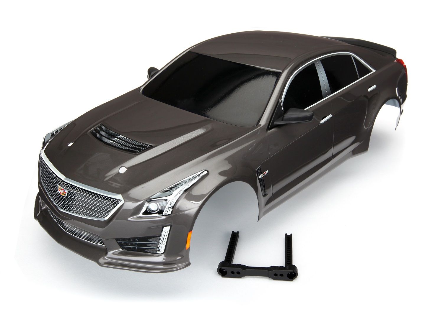 Traxxas Cadillac CTS-V Painted Body Silver with Decals Applied