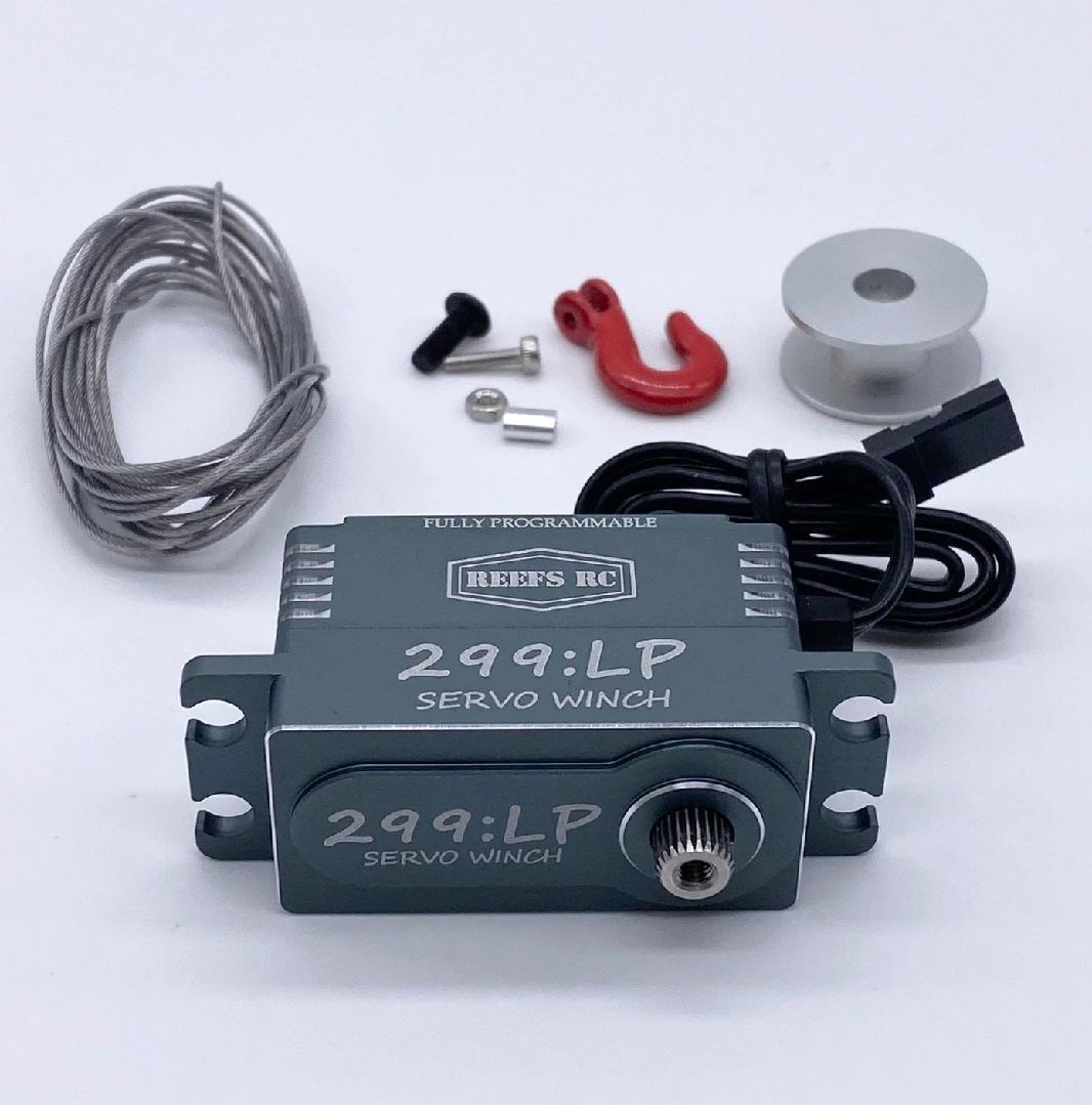 Reefs RC 299LP Servo Winch withBuilt In Controller 20oz at 8.4V