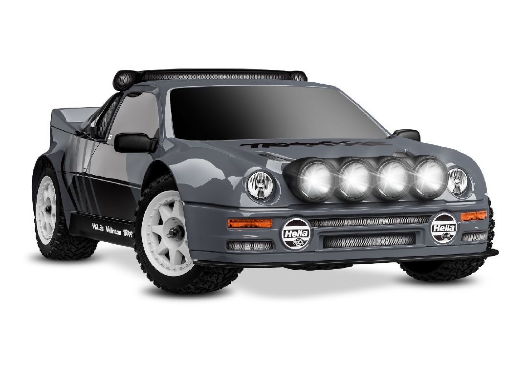 Traxxas 1/16 RS200 Mini Rally VXL-3S 4x4 RTR Gray Includes B&amp;C