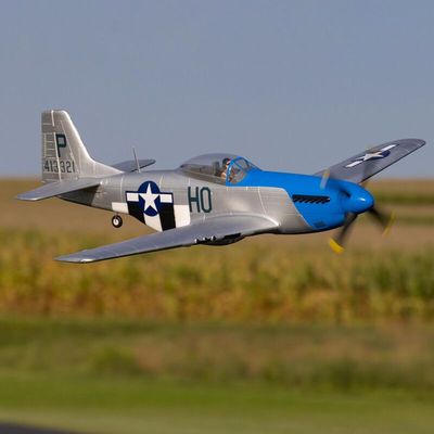 E Flite P-51D Mustang 1.2m with Smart BNF Basic-