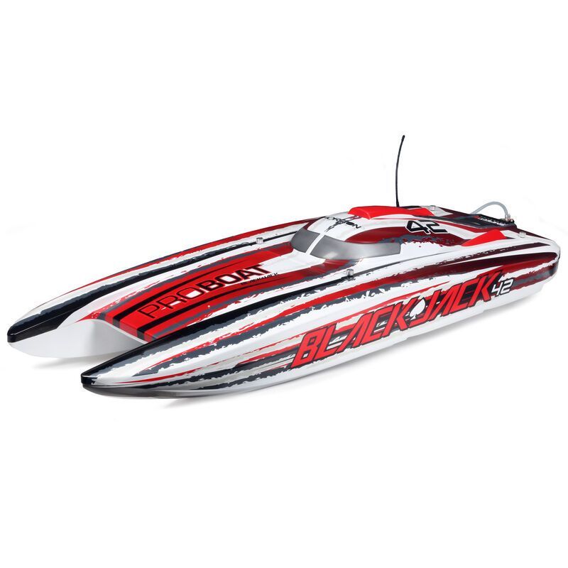 Pro Boat Blackjack 42in Brushless 8S Cat RTR White/Red