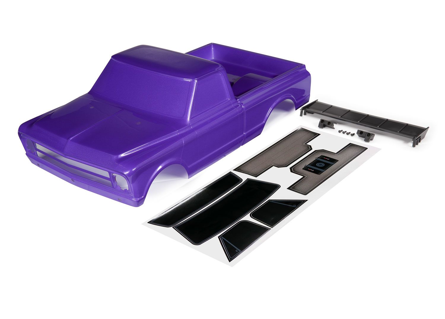 Traxxas Chevrolet C10 Body Purple with Wing and Decals