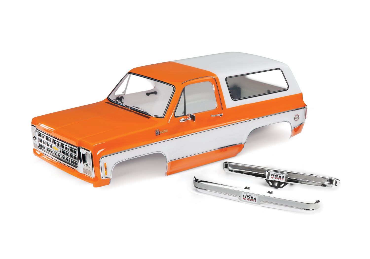 Traxxas 1979 Chevrolet Blazer Body Orange with Clipless Mounting