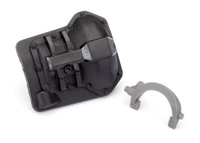 Traxxas TRX-6 Black Rear and T-lock Grey Fork Differential Cover