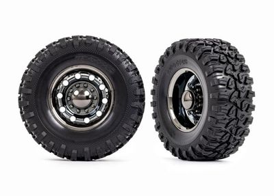 Traxxas TRX-6 Assembled Rear 4.6x2.2in Canyon RT Tires on 2.2in Wheels 2pc