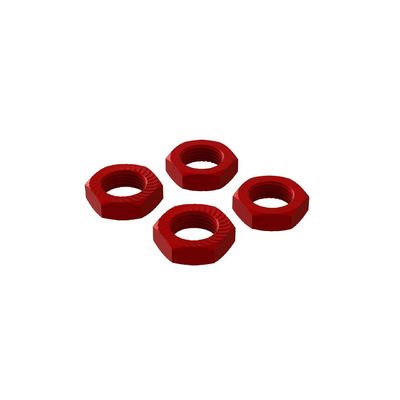 Arrma AR310906 17mm Aluminum Wheel Nut Red 4pc