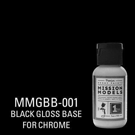 Mission Models Acrylic Gloss Black Base for Chrome 30ml