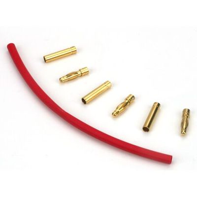 E Flite 4mm Gold Bullet Connector Set 3pc
