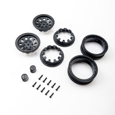 Axial 1.9 Raceline Daytona Beadlock Wheels Black 2pc