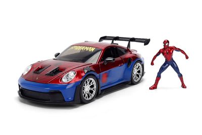 Jada Toys 1/24 HWR Porsche 911 GT3 RS with Spider-Man