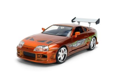Jada Toys 1/24 Fast and Furious 25th Anniversary Brians Toyota Supra Color Brush Finish