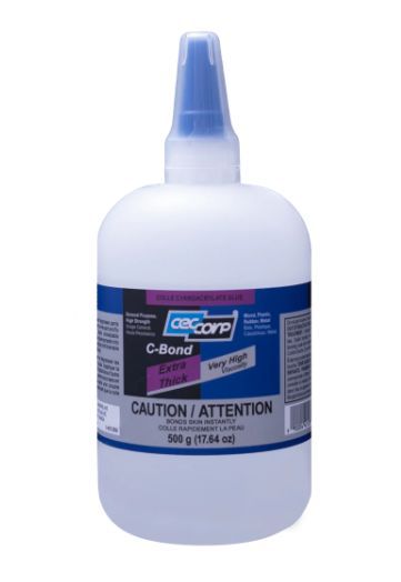 CEC CORP C-Bond Extra Thick 3000cps Ultra-High Viscosity 15-30sec Cure Time 500g