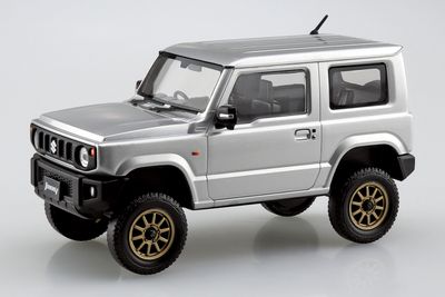 Aoshima 1/32 SNAP KIT #09CU-SS Suzuki JB64 Jimny Custom Wheel Silky Silver Metallic