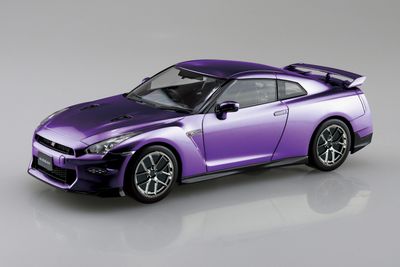 Aoshima 1/32 SNAP KIT #03CU-MP Nissan R35 GT-R 2024 Custom Wheel Metallic Purple
