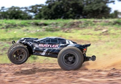 Traxxas 1/10 Rustler HD VX3 BL 2WD RTR Black