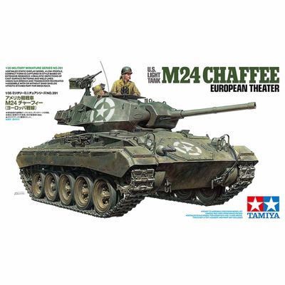 Tamiya 1/35 European Teater M24 Chaffee US Light Tank New Tool
