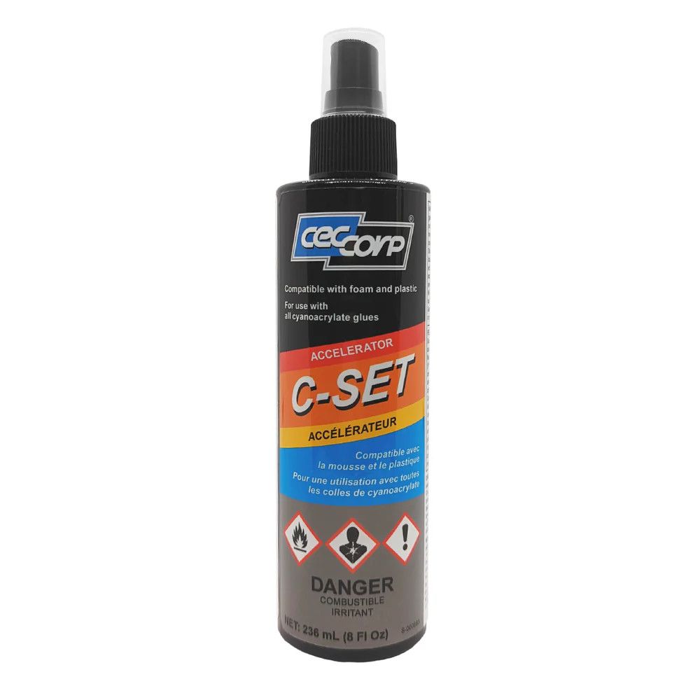 CEC Corp C-Set CA Glue Accelerator Mist Spray 8oz