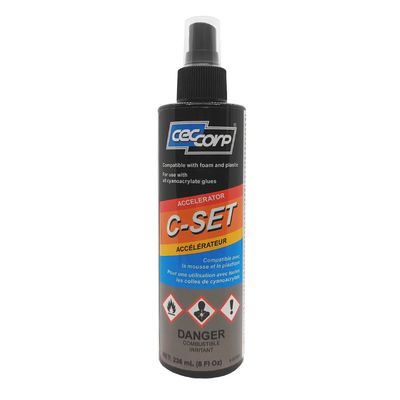 CEC Corp C-Set CA Glue Accelerator Mist Spray 8oz