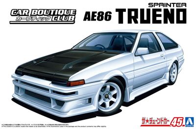 Aoshima 1/24 TUNED CAR #45 1985 Toyota AE86 Trueno Car Boutique Club