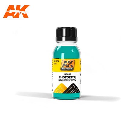 AK Interactive Brass Photoetch Burnishing Liquid 100ml