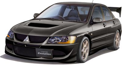 Fujimi 1/24 ID-322 Mitsubishi Lancer Evolution VIII GSR with GT-W Wing