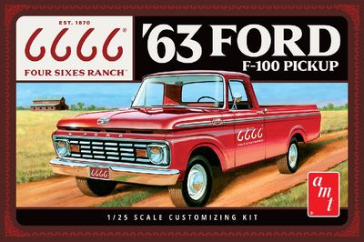 AMT\ERTL 1/25 Four Sixes Ranch 1963 Ford F-100 Pickup