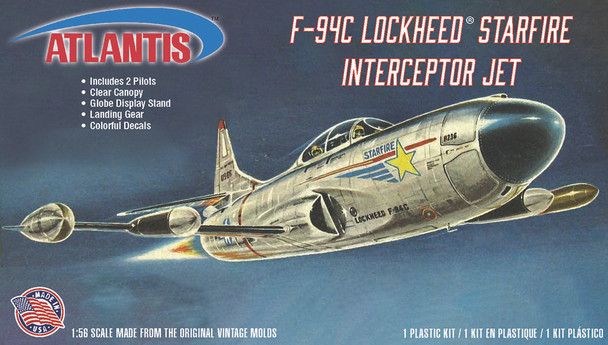Atlantis Models 1/56 Lockheed F-94 C Starfire Jet with Swivel Stand