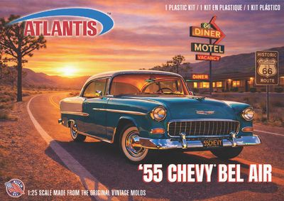Atlantis Models 1/25 US Route 66 1955 Chevrolet Bel Air Hardtop Apr 2026