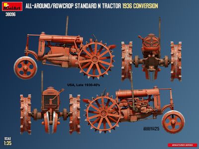 MiniArt 1/35 1936 Conversion All-Around Rowcrop Standard N Tractor