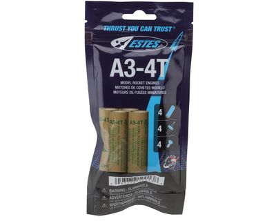 Estes Rockets A3-4T Model Rocket Mini Engine 4pc