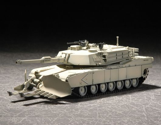 Trumpeter 1/72 M1A1 with Mine Cleaning Blade System