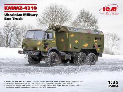 ICM Models 1/35 KAMAZ-4310 Ukrainian Military Box Truck