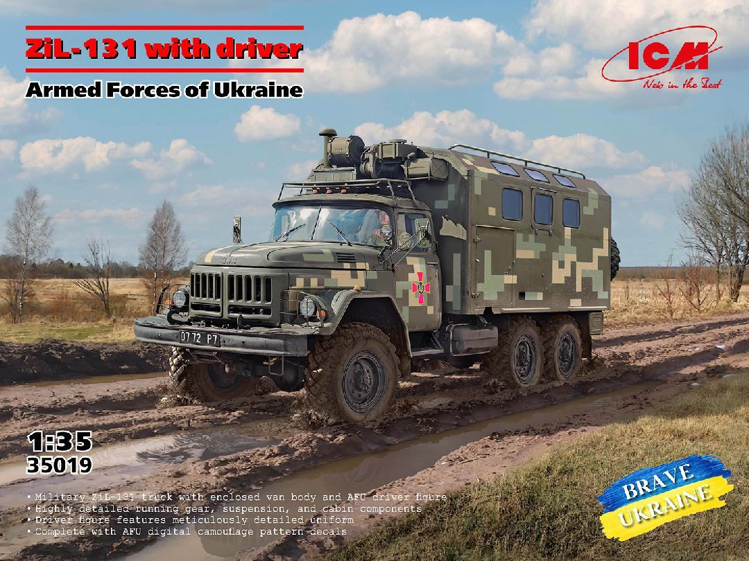 ICM Models 1/35 ZiL-131 of the Armed Forces of Ukraine with Driver