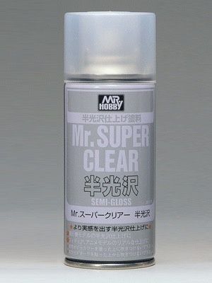 Gunze Mr Hobby Mr Super Clear Semi-Gloss Spray 67ml