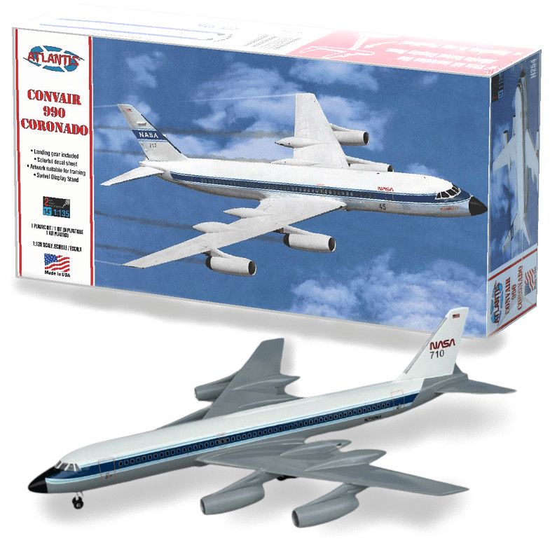 Atlantis Models 1/135 Convair 990 Jet Airliner with Stand