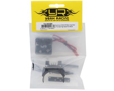 Yeah Racing 540/550 Motor Aluminum Heat Sink with 30mm High Speed Tornado Fan Black