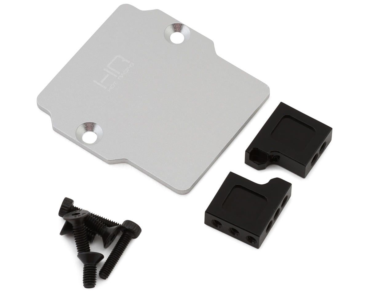 Hot Racing Arrma Grom Aluminum Servo Plate Silver with Servo Mounts