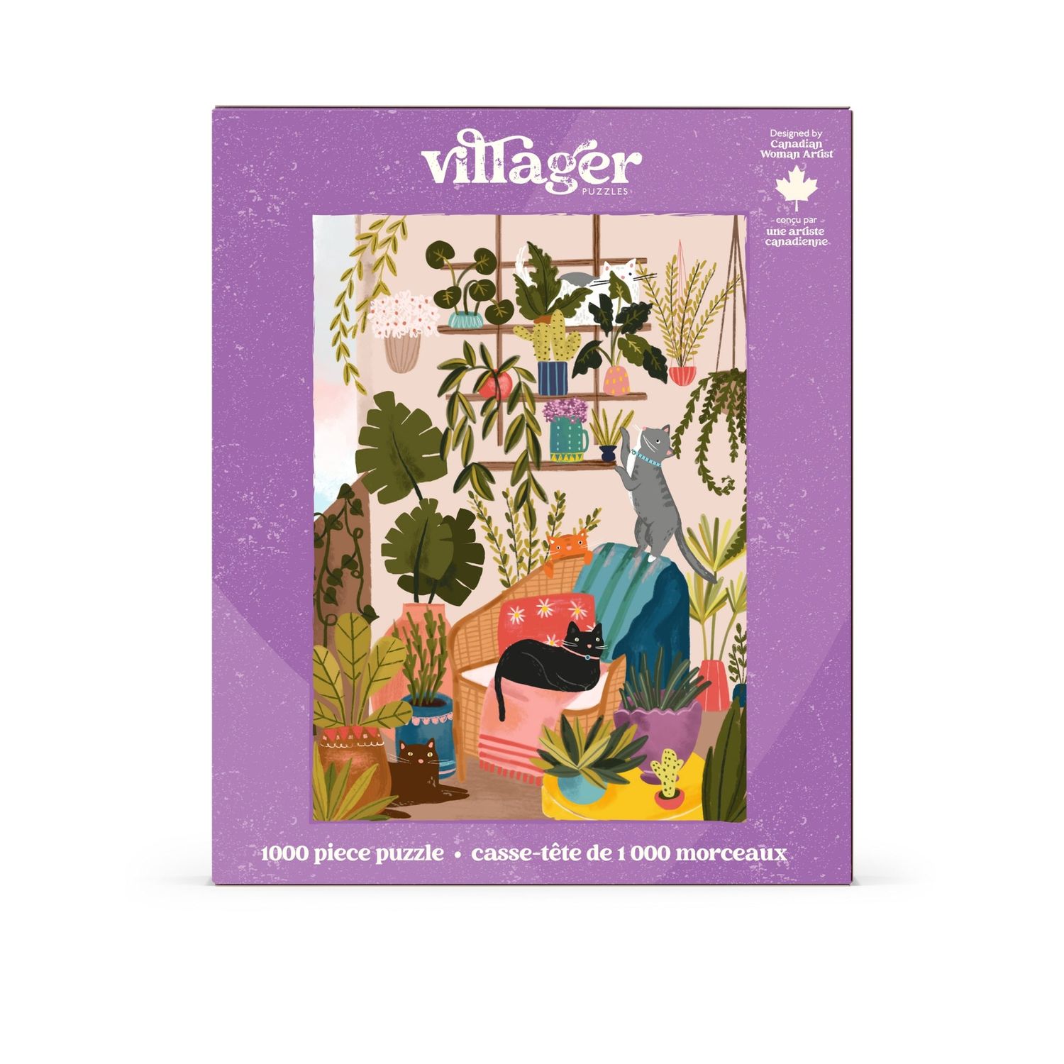 Villager Puzzles Balcony Cats 1000 piece