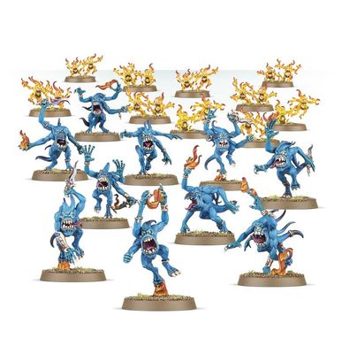 Warhammer Age of Sigmar Daemons of Tzeentch Blue Horrors and Brimstone Horrors