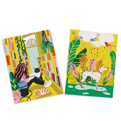 Winnies Picks Paint by Numbers Art Kit Kids Puppy and Books