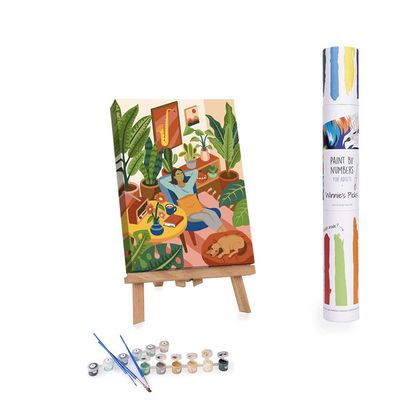 Winnies Picks Paint by Numbers Art Kit Relaxed Afternoon in the Living Room