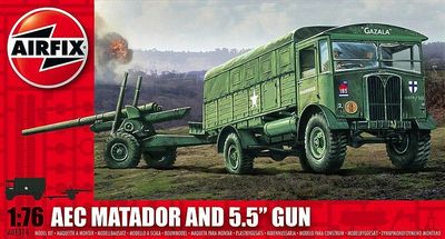 Airfix 1/76 AEC Matador and 5.5in Gun
