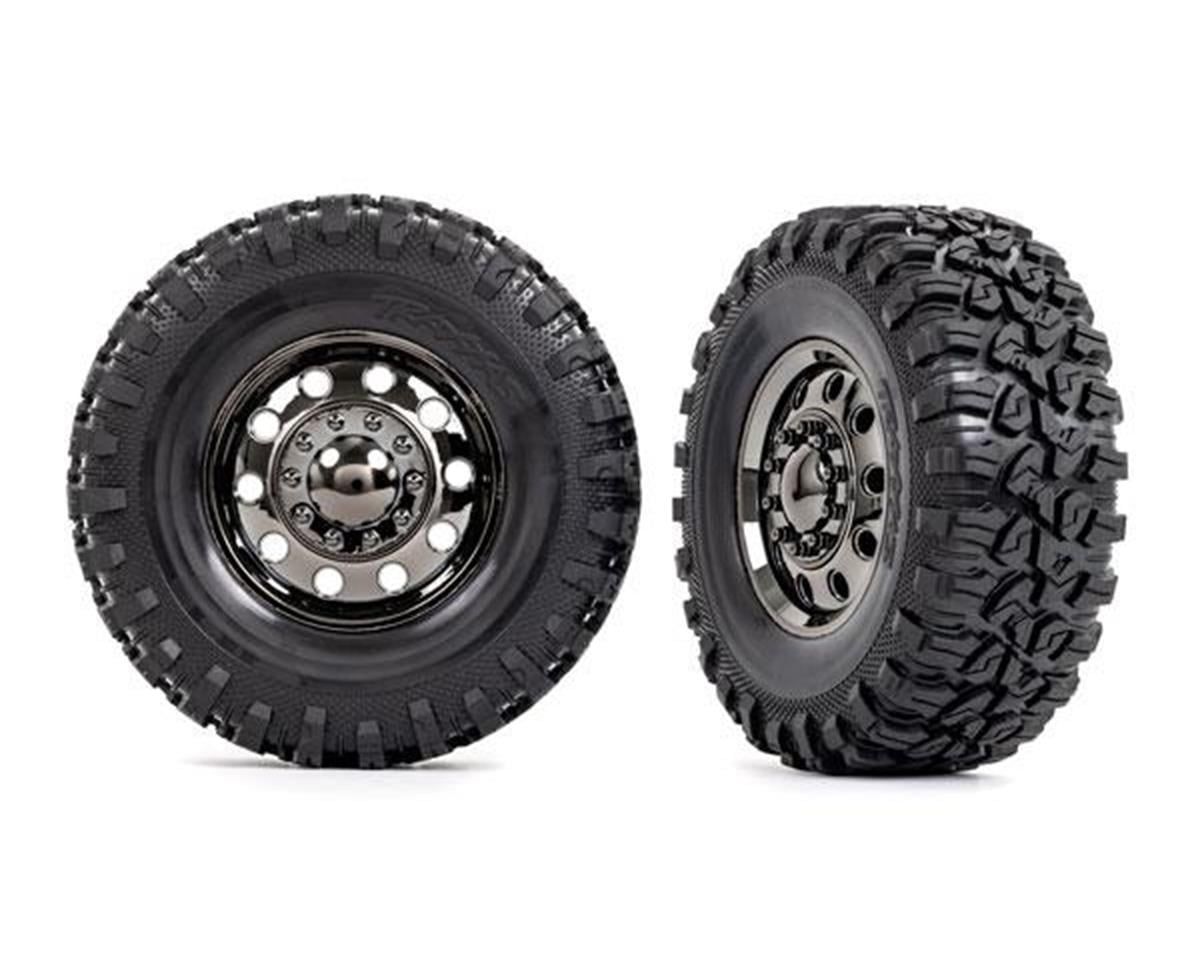 Traxxas Assembled and Glued Front Canyon RT 4.6x2.2in Tires on TRX-6 2.2in Wheels 2pc