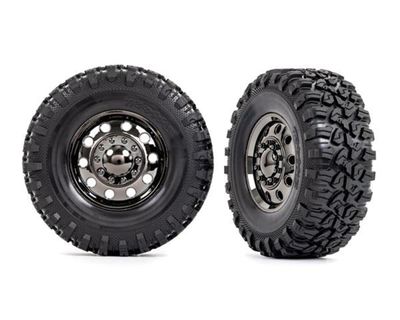 Traxxas Assembled and Glued Front Canyon RT 4.6x2.2in Tires on TRX-6 2.2in Wheels 2pc