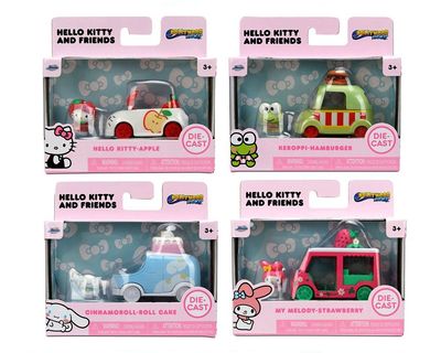 Jada Toys 1/55 MINI HWR Sanrio Hello Kitty 4-Pack