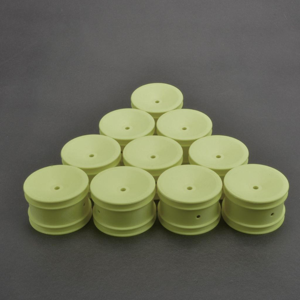 Schumacher Racing Rear Off Road 12mm Hex Wheels Yellow