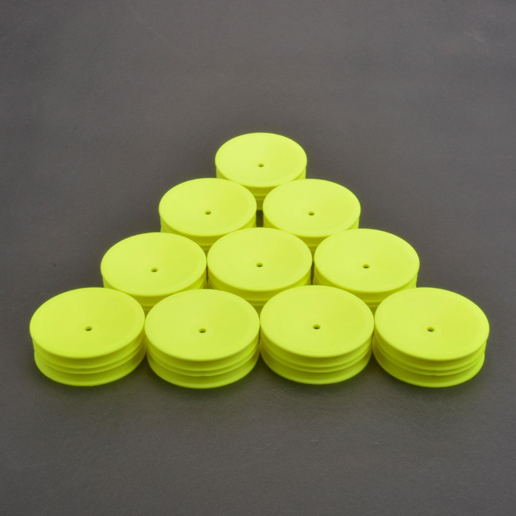 Schumacher Racing Front Slim 2WD 12mm Hex Wheels Yellow