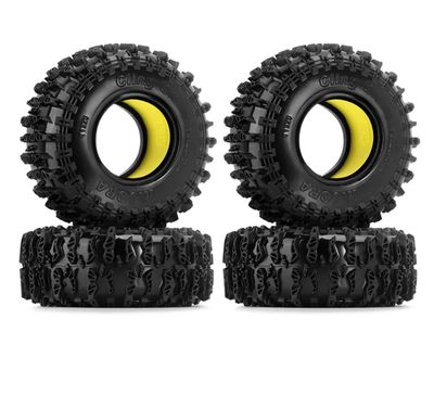 Injora 1.3in S5 Maverix R/T Micro Rock Crawler 70mm OD Tires 4pc with Foam Inserts