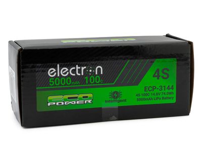 EcoPower Electron Arrma/Losi/SCX6 14.8V/5000mAh 4S 100C Intelligent LiPo Battery with EC5 Connector